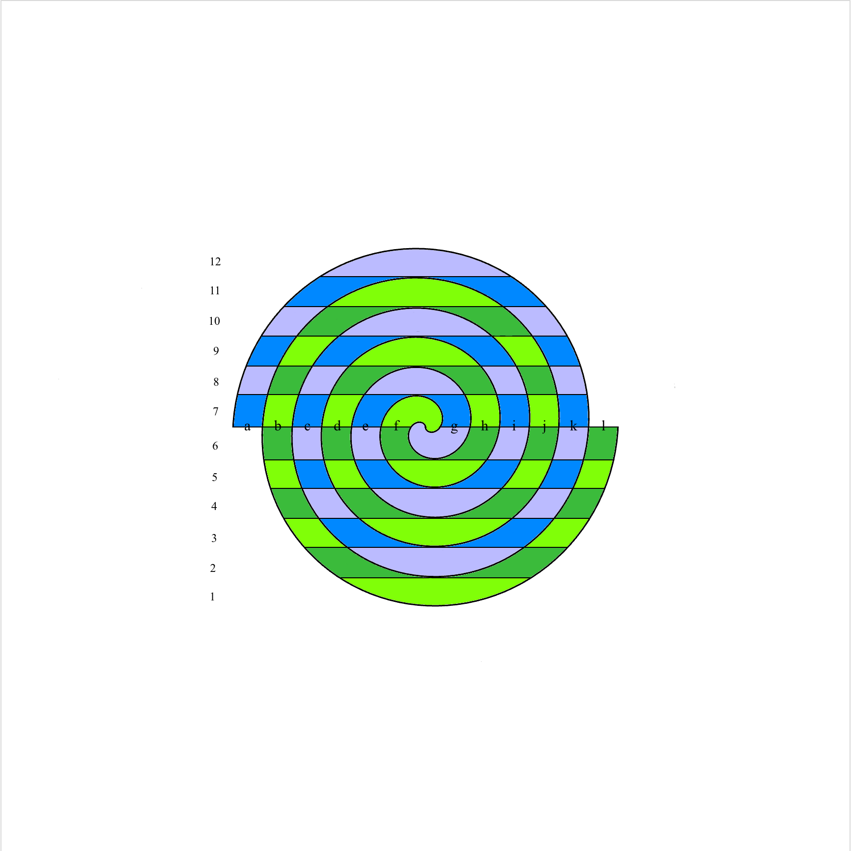 Archimedes Spiral Chess Board